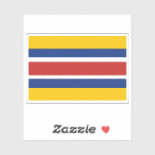 Vlag van de Mengjiang Sticker (Vel)