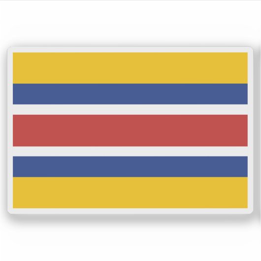 Vlag van de Mengjiang Sticker (Voorkant)