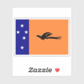 Vlag van de Meso-Melanesiërs, Melanesië, Oceanië Sticker (Vel)