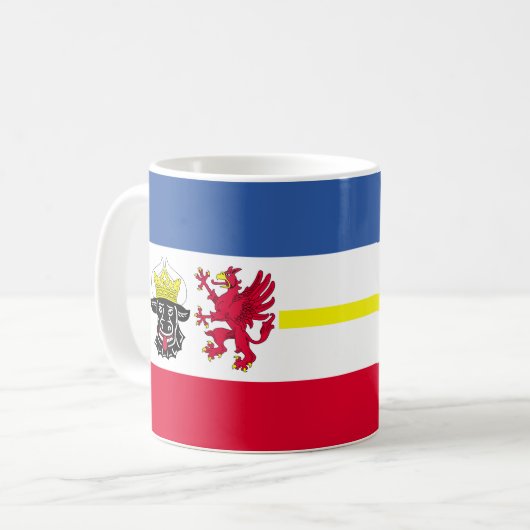 Vlag van de Mok Koffee Mecklenburg-Western Pommere (Voorkant links)