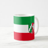 Vlag van de Mok Noordrijn-Westfalen Coffee (Voorkant rechts)