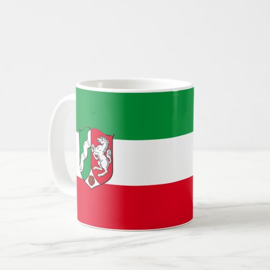 Vlag van de Mok Noordrijn-Westfalen Coffee (Voorkant links)