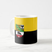 Vlag van de Mok Saksen-Anhalt Coffee (Voorkant links)