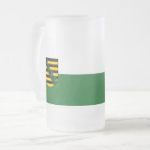 Vlag van de Mok Saksen Frosted Glass Beer (Voorkant links)