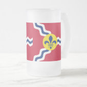 Vlag van de Mok St. Louis, Missouri Frosted Glass (Voorkant rechts)