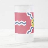 Vlag van de Mok St. Louis, Missouri Frosted Glass  (Center)