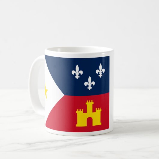 Vlag van de Mok van Acadiana Coffee (Voorkant links)