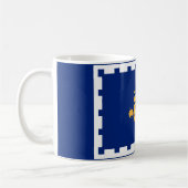 Vlag van de Mok van de gemeente Quebec-koffie (Links)