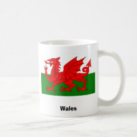 Vlag van de Mok van de Koffie van Wales