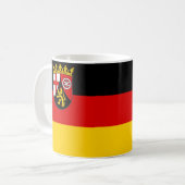 Vlag van de Mok van koffie in Rheinland-Pfalz (Voorkant links)