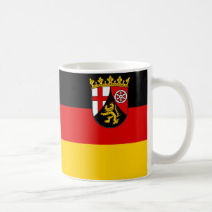 Vlag van de Mok van koffie in Rheinland-Pfalz