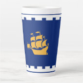 Vlag van de Mok van Quebec City Latte (Voorkant)