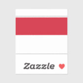 Vlag van de Monaco-Sticker Sticker (Vel)