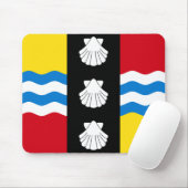 Vlag van de Muismat Bedfordshire (Met muis)