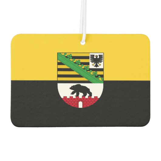 Vlag van de Muismat Saksen-Anhalt Luchtverfrisser (Achterkant)