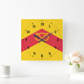 Vlag van de muur van Staffordshire Square Vierkante Klok (Huis)