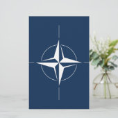 Vlag van de NAVO Briefpapier (Staand voorkant)