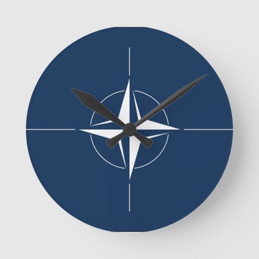 Vlag van de NAVO Ronde Klok (Voorkant)