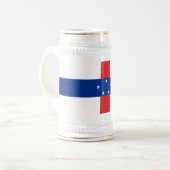 Vlag van de Nederlandse Antillen Bierpul (Voorkant links)