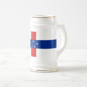 Vlag van de Nederlandse Antillen Bierpul (Voorkant rechts)