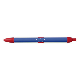 Vlag van de Nederlandse Antillen Blauwe Inkt Pen