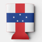 Vlag van de Nederlandse Antillen Blikjeskoeler (Achterkant)