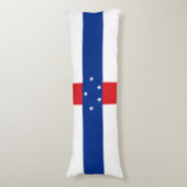 Vlag van de Nederlandse Antillen Lichaamskussen (Voorkant Verticaal)