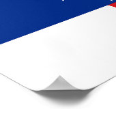 Vlag van de Nederlandse Antillen Poster (Hoek)