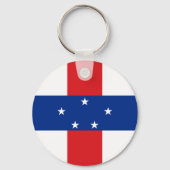 Vlag van de Nederlandse Antillen Sleutelhanger (Achterkant)