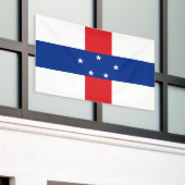Vlag van de Nederlandse Antillen Spandoek (Buitenkant Gebouw)