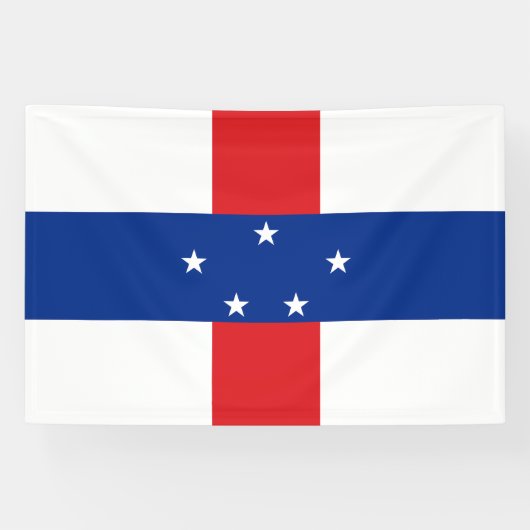 Vlag van de Nederlandse Antillen Spandoek (Horizontaal)