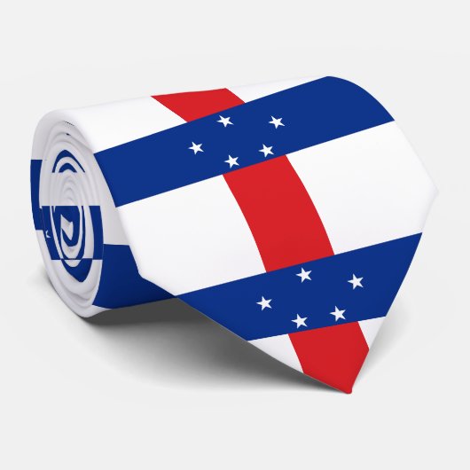 Vlag van de Nederlandse Antillen Stropdas (Opgerold)