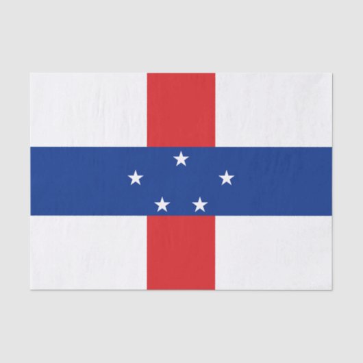 Vlag van de Nederlandse Antillen Tissuepapier (Voorkant)