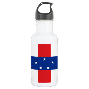 Vlag van de Nederlandse Antillen Waterfles