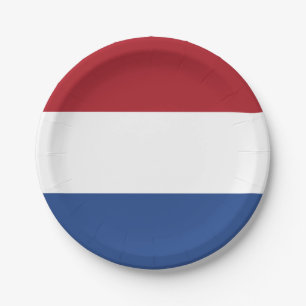 Vlag van de Nederlandse Borden papier Papieren Bordje