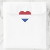 Vlag van de Nederlandse Heart Sticker (Tas)