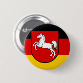 Vlag van de Nedersaksische Button (Voorkant /achterkant)