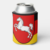 Vlag van de Nedersaksische Koelbox Blikjeskoeler (Blikje Achterkant)