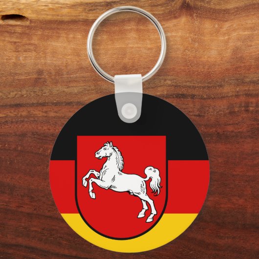 Vlag van de Nedersaksische Sleutelhanger (Achterkant)