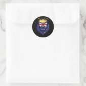 Vlag van de New Zealand Lion King Ronde Sticker (Tas)
