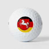 Vlag van de Niedersachsen Golf Balls Golfballen (Voorkant)