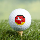 Vlag van de Niedersachsen Golf Balls Golfballen (Insitu Shirt)