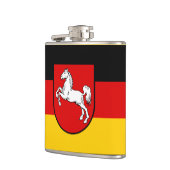 Vlag van de Niedersachsen Hip Flask Heupfles (Links)