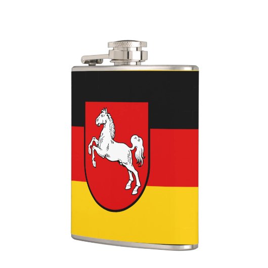 Vlag van de Niedersachsen Hip Flask Heupfles (Links)