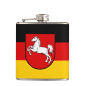 Vlag van de Niedersachsen Hip Flask Heupfles (Voorkant)