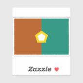 Vlag van de Ninilchik volkeren, Verenigde Staten Sticker (Vel)