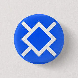 Vlag van de noordelijke Cheyenne Ronde Button 3,2 Cm