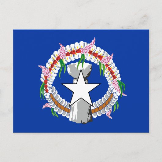 vlag van de Noordelijke Marianen Briefkaart (Voorkant)