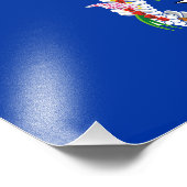 vlag van de Noordelijke Marianen Foto Afdruk (Hoek)