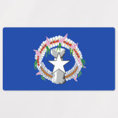 vlag van de Noordelijke Marianen Labels (Design 1)